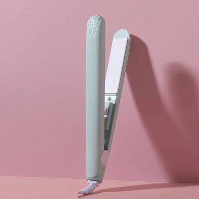 Rozā keramikas plakana dzelzs matu taisnotājs gludai apdarei Keramikas peldošās plāksnes Quick Heat Up Pro Salon Curler matu zizlis