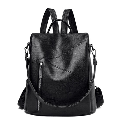 Vintage dámske tašky cez rameno s ochranou proti krádeži, dámske mäkké kožené batohy, Sac A Dos, ležérne cestovné dámske batohy, školské tašky, tašky Mochilas