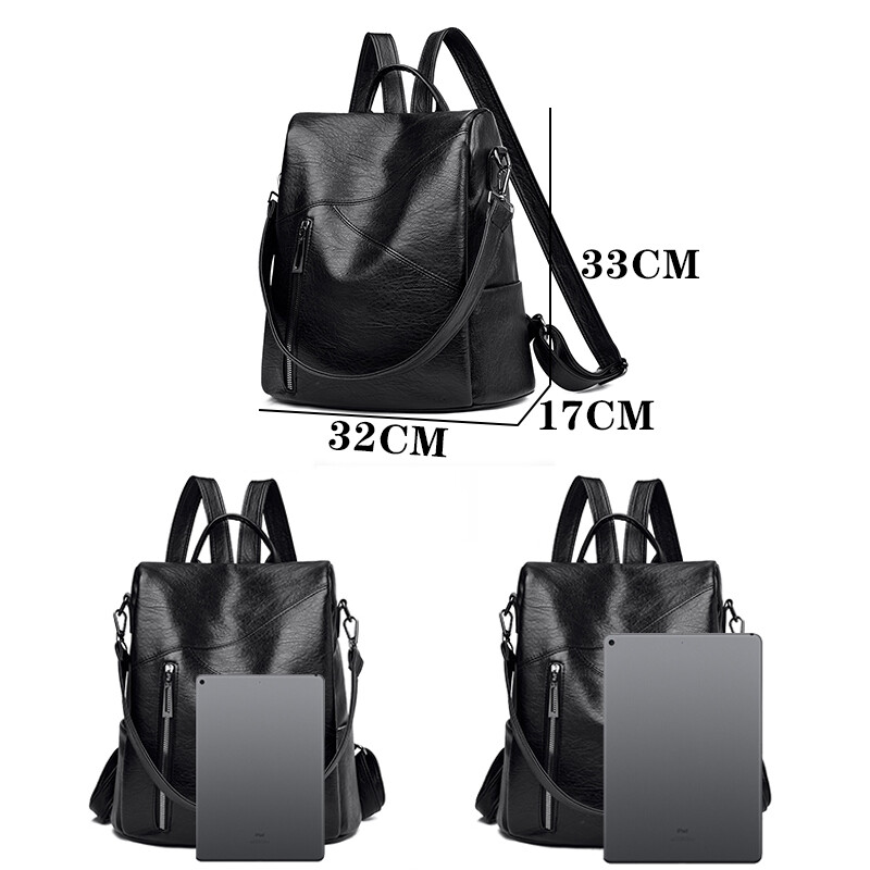 Vintage dámske tašky cez rameno s ochranou proti krádeži, dámske mäkké kožené batohy, Sac A Dos, ležérne cestovné dámske batohy, školské tašky, tašky Mochilas