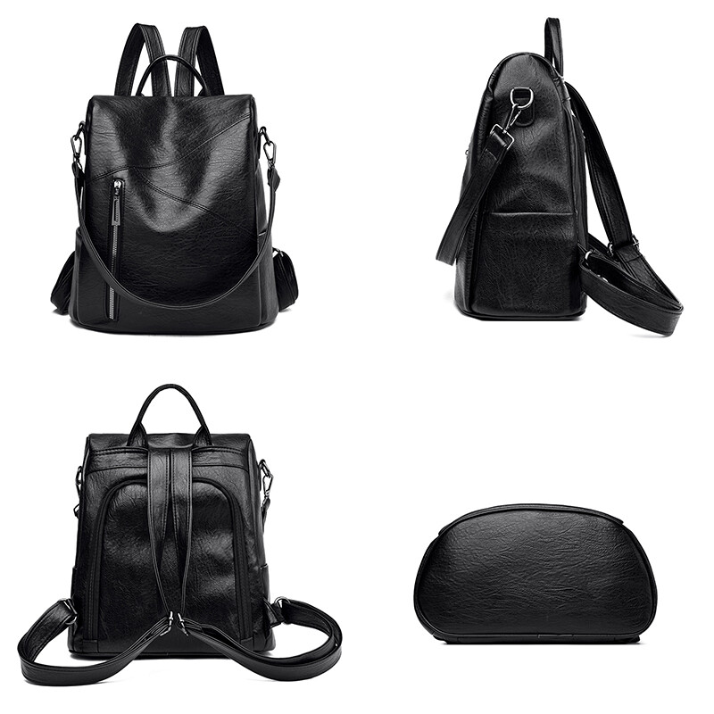 Vintage dámske tašky cez rameno s ochranou proti krádeži, dámske mäkké kožené batohy, Sac A Dos, ležérne cestovné dámske batohy, školské tašky, tašky Mochilas