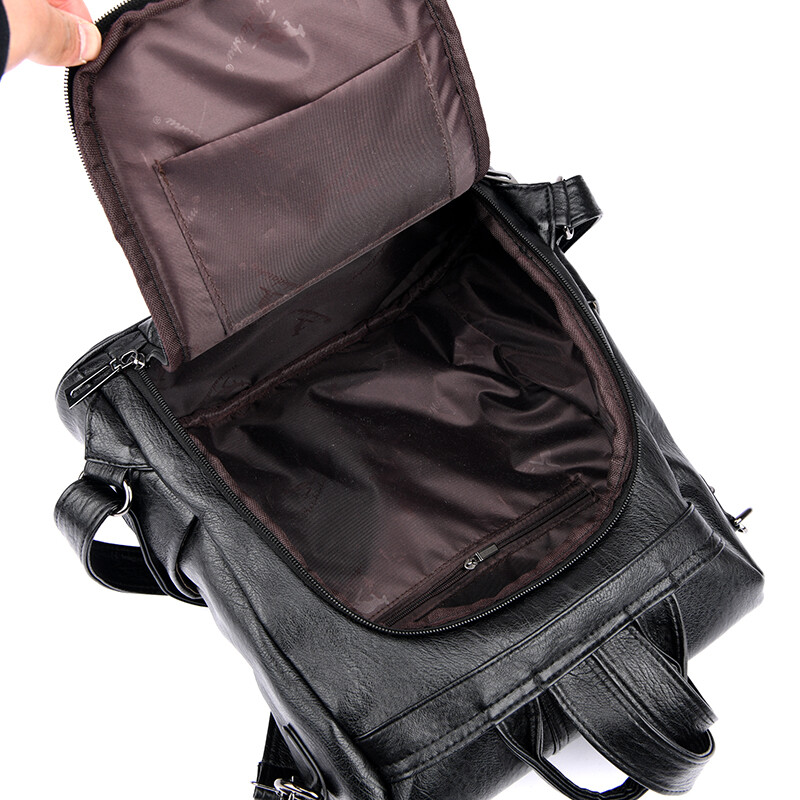 Vintage dámske tašky cez rameno s ochranou proti krádeži, dámske mäkké kožené batohy, Sac A Dos, ležérne cestovné dámske batohy, školské tašky, tašky Mochilas