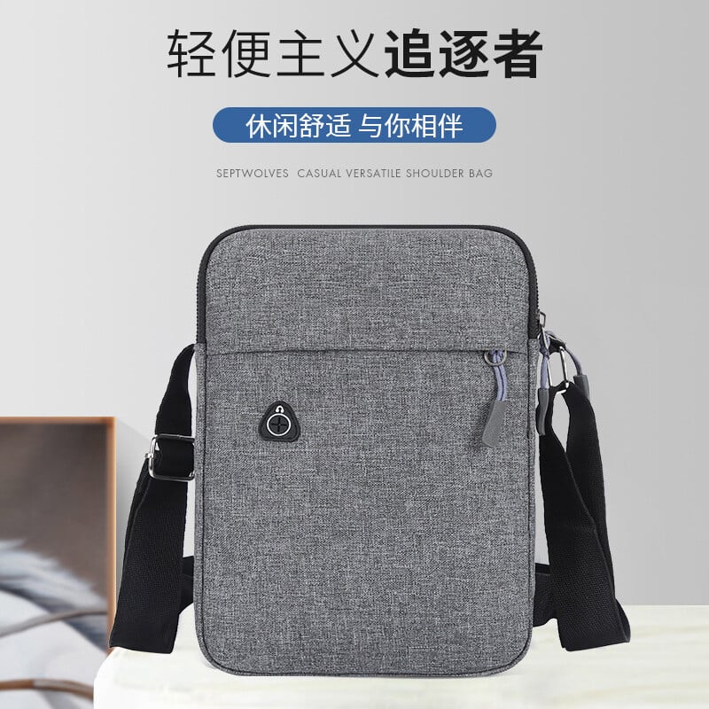 Pánska crossbody kabelka, módna kabelka cez rameno, mini pánska náprsná taška, plátená cestovná kabelka, jednoduchá čierna taška, Bolso Mochila