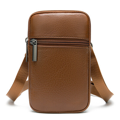 Pánska ležérna kožená taška cez rameno, pánska malá taška na telefón, pánska crossbody taška cez rameno, luxusná crossbody taška