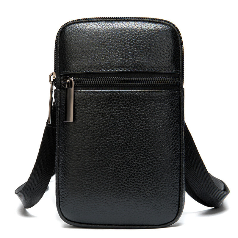 Pánska ležérna kožená taška cez rameno, pánska malá taška na telefón, pánska crossbody taška cez rameno, luxusná crossbody taška