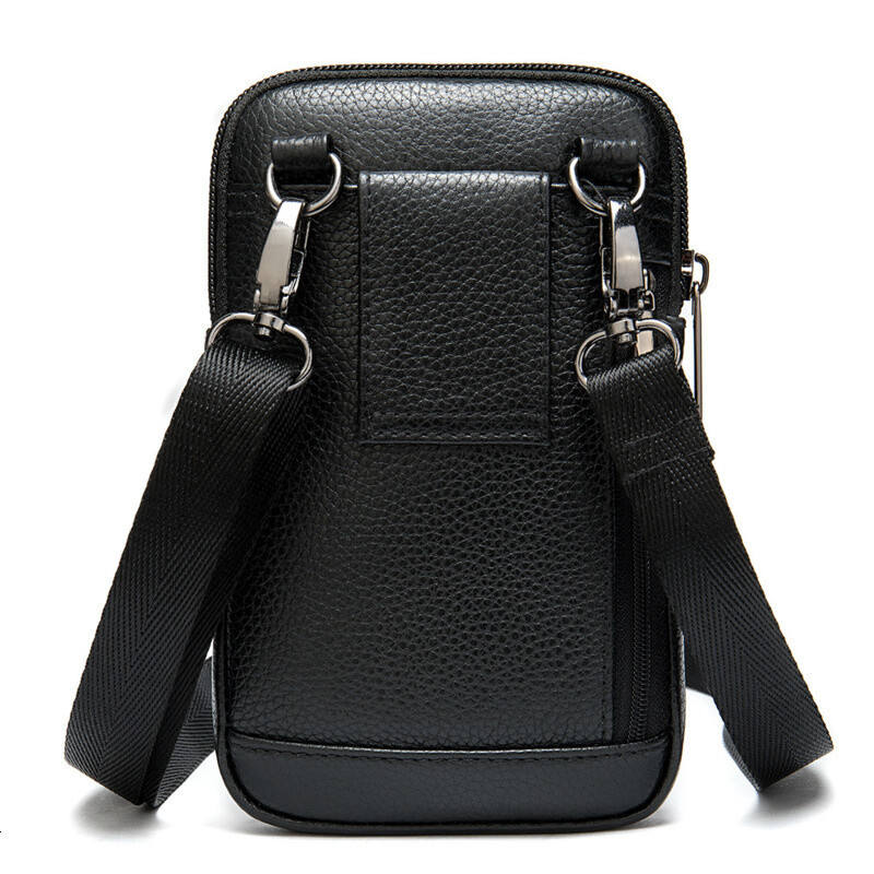 Pánska ležérna kožená taška cez rameno, pánska malá taška na telefón, pánska crossbody taška cez rameno, luxusná crossbody taška