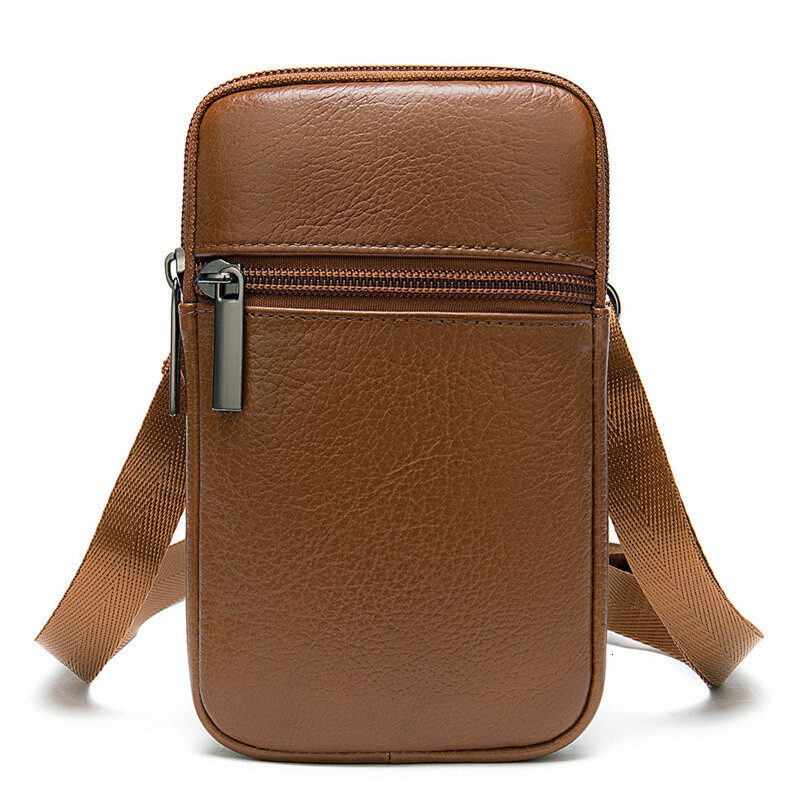 Pánska ležérna kožená taška cez rameno, pánska malá taška na telefón, pánska crossbody taška cez rameno, luxusná crossbody taška