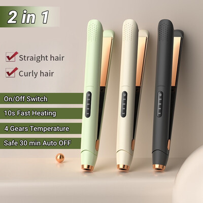 Nova 2 u 1 profesionalna pegla za kosu s 4 brzine Heat Ceramic Ionic Fast Heat-Up Negative Ion Hair Flat Iron LCD zaslonom