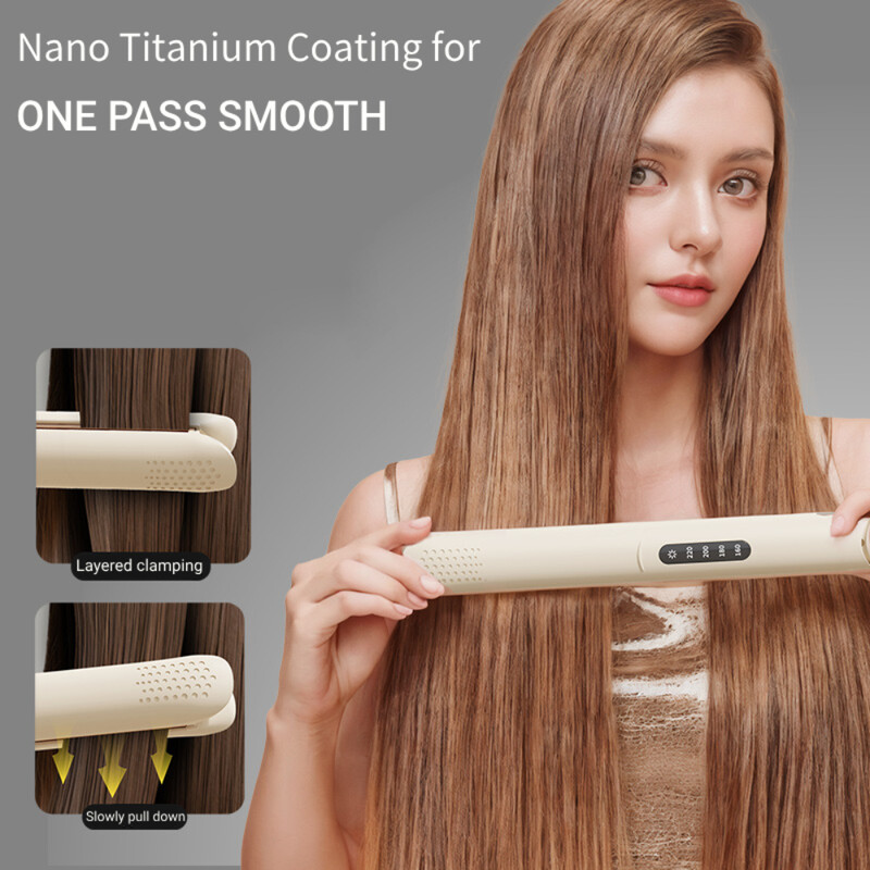 Νέο 2 σε 1 επαγγελματικό ισιωτικό μαλλιών με 4 Gears Heat κεραμικό Ionic Fast Heat-Up Negative Ion Hair Flat Iron LCD Display