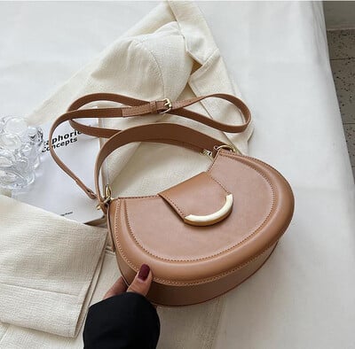 Geantă de damă, la modă, de designer de marcă, cu fermoar, genți de mână mici, geantă de umăr, din piele PU, ocazional, genți hobo