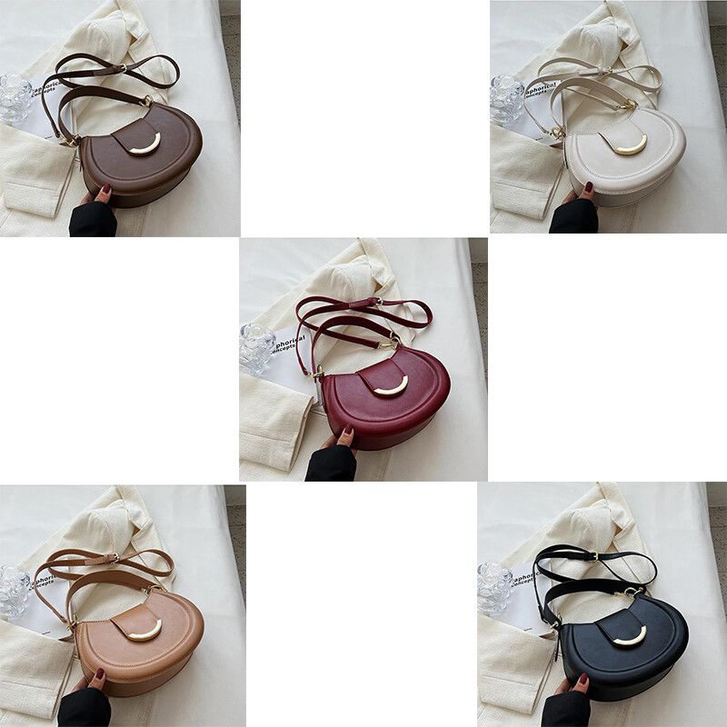 Geantă de damă, la modă, de designer de marcă, cu fermoar, genți de mână mici, geantă de umăr, din piele PU, ocazional, genți hobo