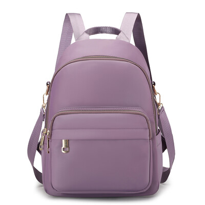 Női klasszikus nejlon tiszta színű női hátizsák nagy kapacitású válltáska nőknek, divatos dekoráció