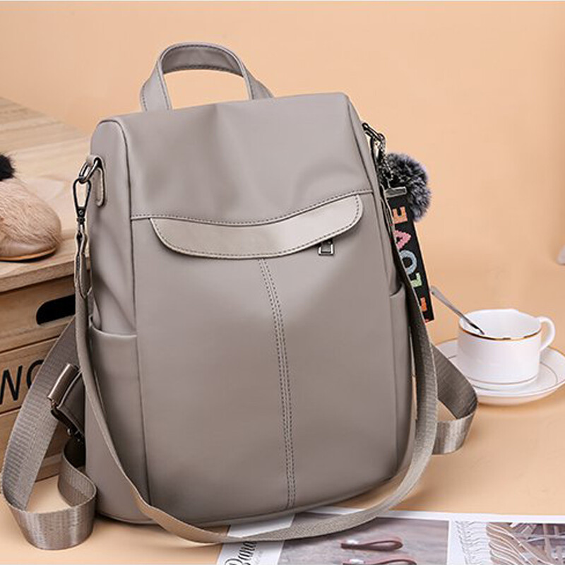 Ležerna ženska ruksak torbica Protuprovalni Oxford ruksak Mochila Hairball Tassel Vodootporna školska torba na rame za tinejdžerice Djevojčice