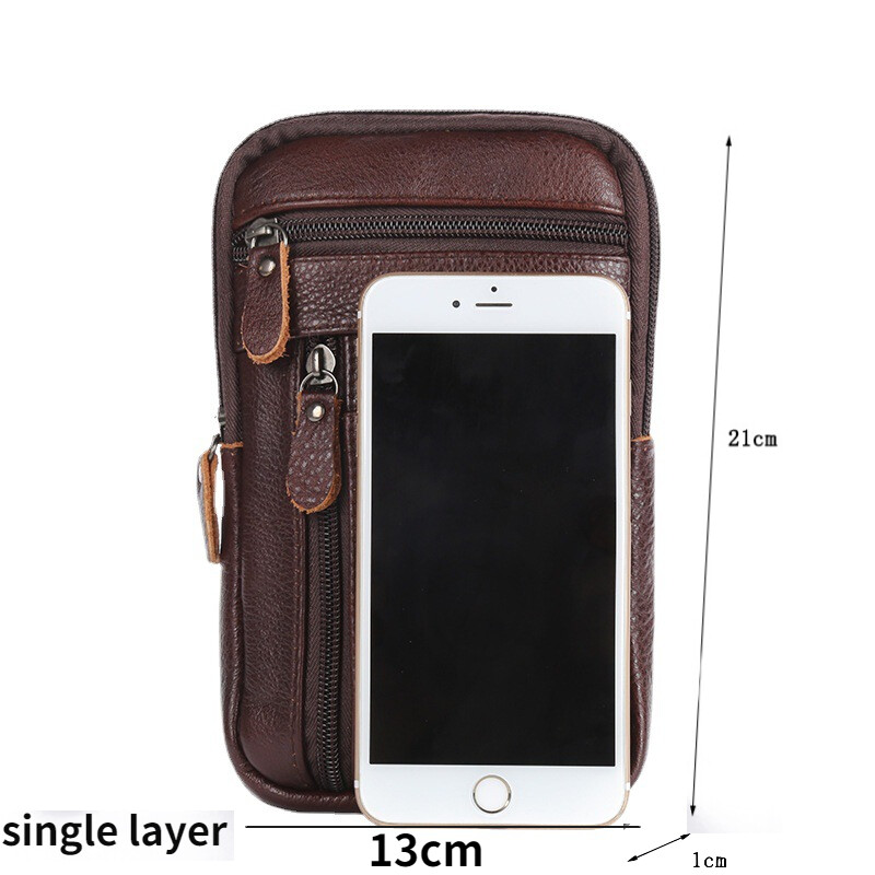 Férfi valódi bőr derékcsomagok Bolsas telefontáska táskák férfi kézitáska táska kis mellkas váll övtáska Crossbody bőr táskák