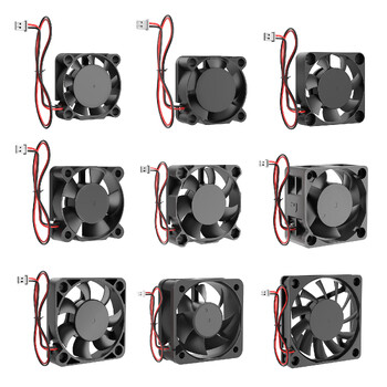 YOUNUON DC 5V/12V/24V 30MM/40MM/50MM/60MM/70MM/80MM/90MM/120MM/140MM вентилатор DC безчетков вентилатор за охлаждане PC Лаптоп Компютърна кутия Вентилатор