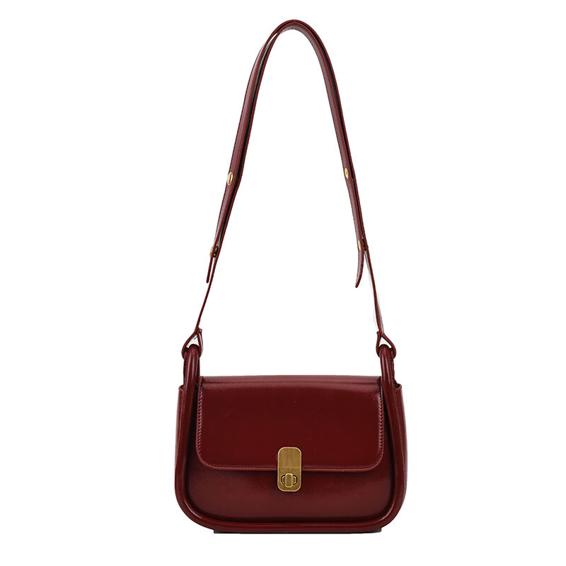 Egyszínű PU bőr kereszttestű női táskák 2023 tavaszi divat válltáskák Luxus kézitáskák és pénztárcák Női füles