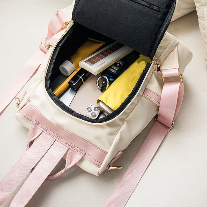 2024 m. Nauja kuprinė Oksfordo Moteriška mokyklinė korėjiečių versija Didelės talpos kuprinė lauko kelionių kuprinė nuo vagystės