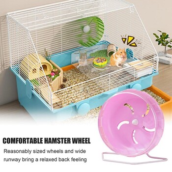 Hamster Sport Running Heel Rat Μικρά τρωκτικά ποντίκια Αθόρυβο τζόκινγκ Άσκηση χάμστερ Gerbil Παιχνίδια παιχνιδιών με βραχίονες Αξεσουάρ