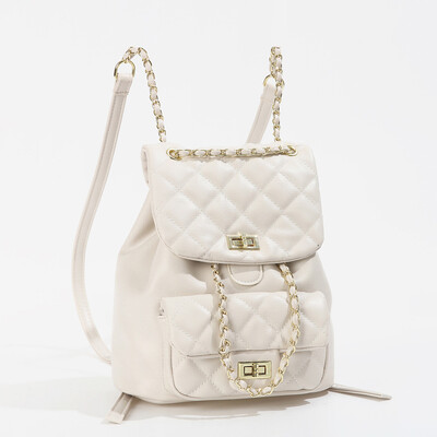 Novi modni ženski ruksaci Mali mirisni vjetar crni lingge korejski stil Lančana torba Leisure Drawstring Ruksaci velikog kapaciteta