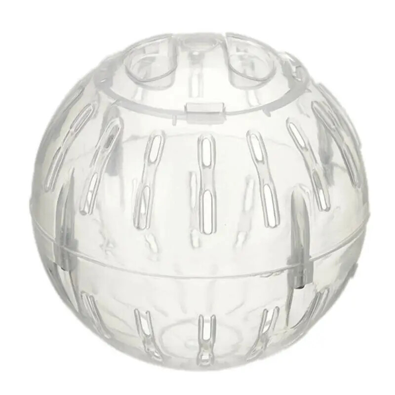 Mājdzīvnieku skriešanas bumba, plastmasas caurspīdīga zeme