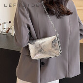 Kis láncos válltáskák nőknek, 2024-es koreai divat, új trend, női ezüst, kereszttestű táska, Y2K kézitáskák és pénztárcák