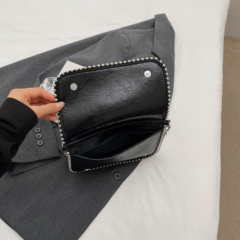 Kis láncos válltáskák nőknek, 2024-es koreai divat, új trend, női ezüst, kereszttestű táska, Y2K kézitáskák és pénztárcák