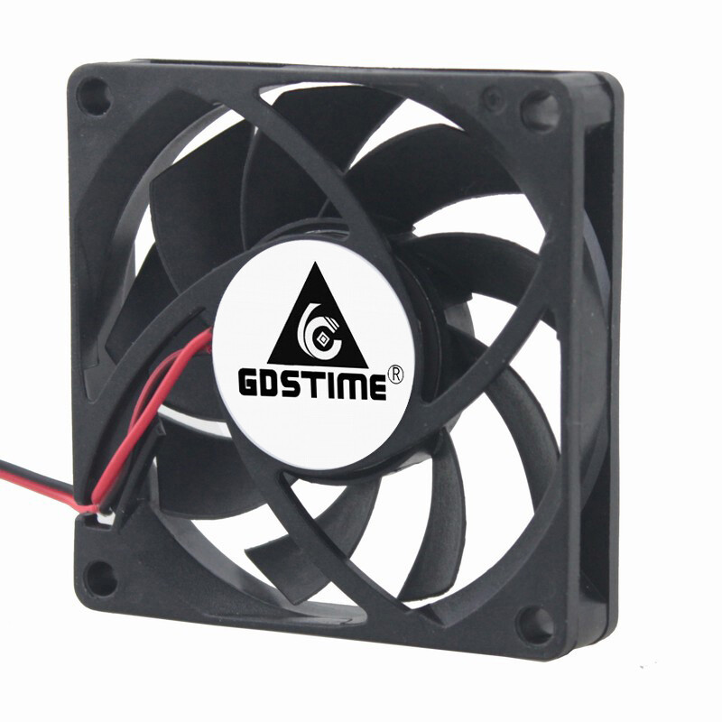 2tk Gdstime 7cm 70mm 70x70x15mm 5V 12V 24V 2Pin Harjadeta alalisvoolu jahutusjahuti korpuse ventilaator 7015 varrukas kuullaager