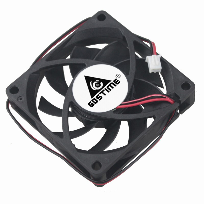 2tk Gdstime 7cm 70mm 70x70x15mm 5V 12V 24V 2Pin Harjadeta alalisvoolu jahutusjahuti korpuse ventilaator 7015 varrukas kuullaager