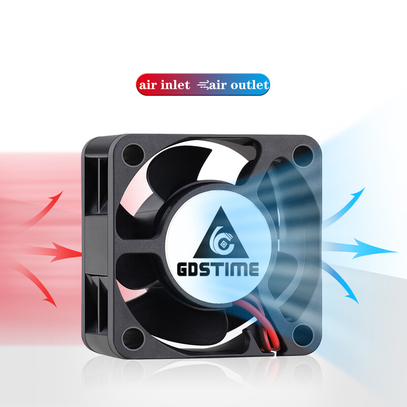 2 vnt Gdstime 4cm 3D spausdintuvas Aušinimo ventiliatorius DC 5V 12V 24V mažas šepetėlis aušintuvo ventiliatorius 40x40x20mm 40mm 4020 Kompiuterio korpusas Radiatorius