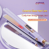 Curler de îndreptat păr pentru femei 2 în 1 Ulei esențial profesional cu ioni negativi pentru întreținere Instrument de styling pentru frumusețe și sănătate