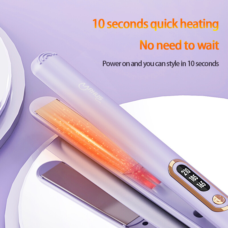 Curler de îndreptat păr pentru femei 2 în 1 Ulei esențial profesional cu ioni negativi pentru întreținere Instrument de styling pentru frumusețe și sănătate