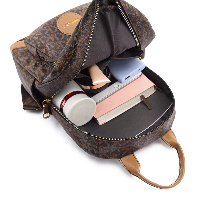 Nauja garsi moteriška retro spausdinimo dizaino kuprinė didelės talpos nuo vagystės apsauganti nuo purslų aukščiausios kokybės aukštos kokybės PU mokyklinė krepšys