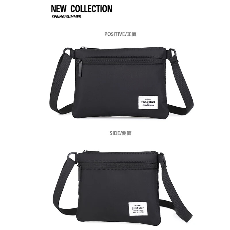 Pánska kabelka cez rameno, malá plátená crossbody kabelka pre mužov z oxfordskej látky, módna kabelka cez rameno cez rameno, športová kabelka