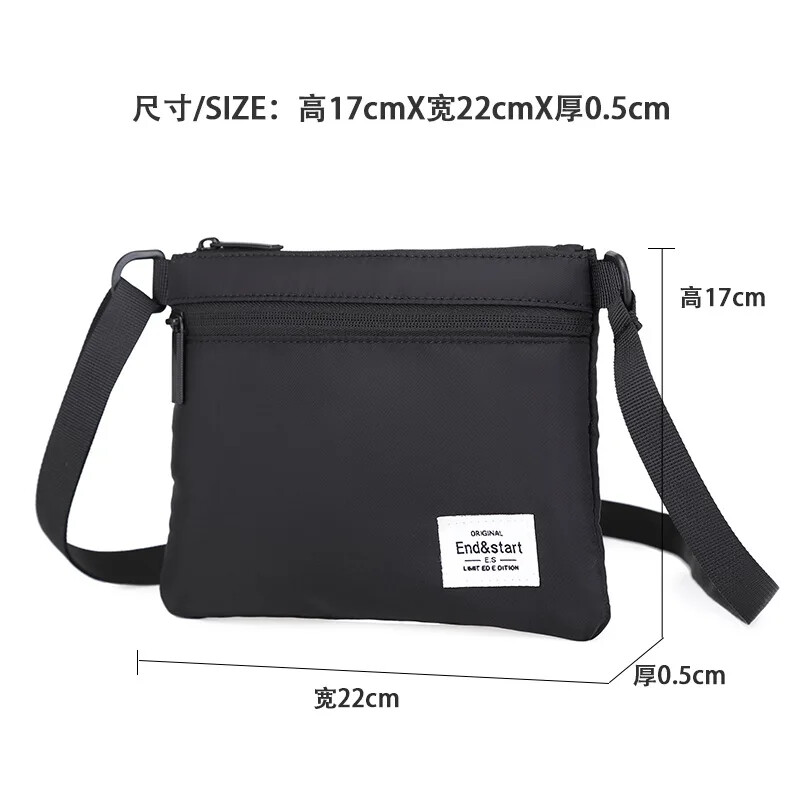 Pánska kabelka cez rameno, malá plátená crossbody kabelka pre mužov z oxfordskej látky, módna kabelka cez rameno cez rameno, športová kabelka
