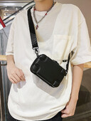 Minimalistická pánska mäkká kožená malá taška do krabice, ľahká pánska taška cez rameno s tvrdou škrupinou, cestovná taška cez rameno, telefón, crossbody taška pre mužov