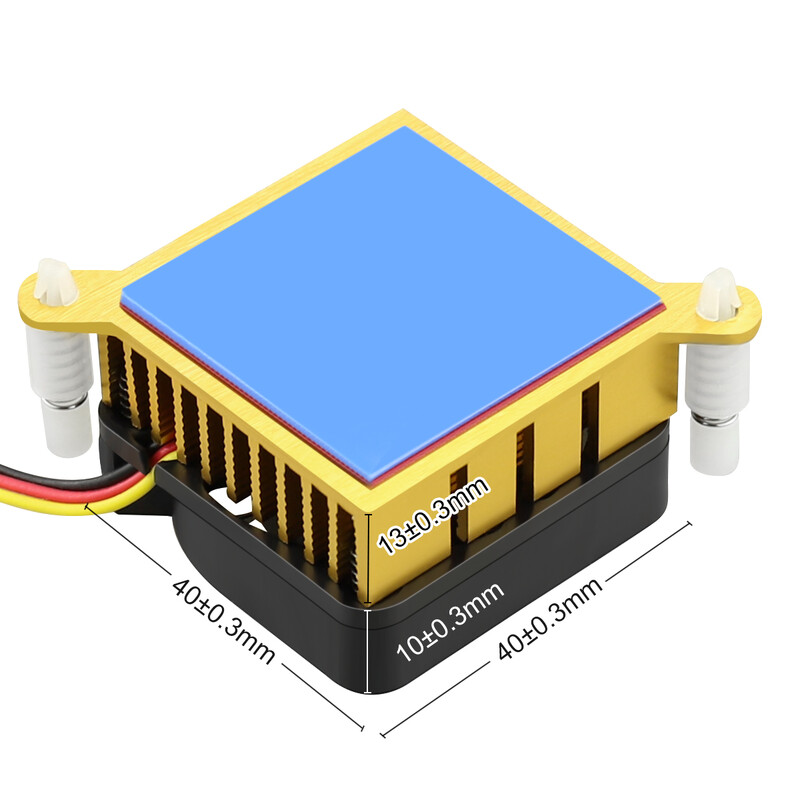 1 vnt Kompiuterio pagrindinė plokštė SouthBridge Northbridge Radiatorius 40x13mm Aliuminis W / Aušintuvo aušinimo ventiliatorius 40mm 12V 3Pin for Chip PC CPU