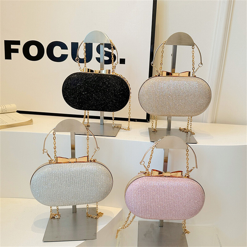 Pochetă de nuntă pentru mireasă, geantă strălucitoare pentru femei, geantă de petrecere de seară, genți de umăr cu lanț, genți de umăr, de lux, cu strasuri de banchet.