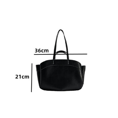 Dámska taška Tote Bag Podpazušie Veľkokapacitná taška z umelej kože cez rameno Retro Crossbody Taška Ležérna Prenosná Kabelka