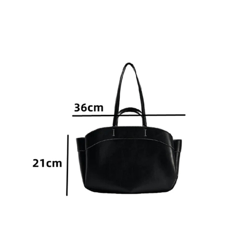 Dámska taška Tote Bag Podpazušie Veľkokapacitná taška z umelej kože cez rameno Retro Crossbody Taška Ležérna Prenosná Kabelka