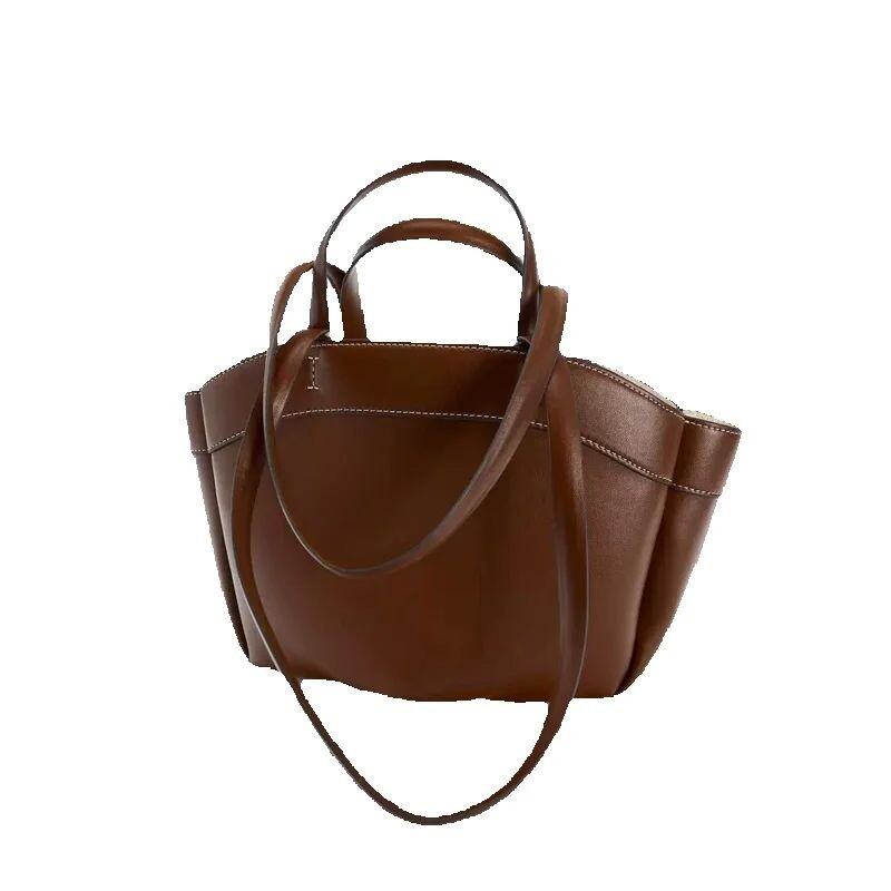 Dámska taška Tote Bag Podpazušie Veľkokapacitná taška z umelej kože cez rameno Retro Crossbody Taška Ležérna Prenosná Kabelka