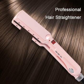 480℉ Ισιωτικό μαλλιών Titanium Keratin Treatment Hair Flat Iron Professional Floating Plates Σίδερα ισιώματος 100-240V