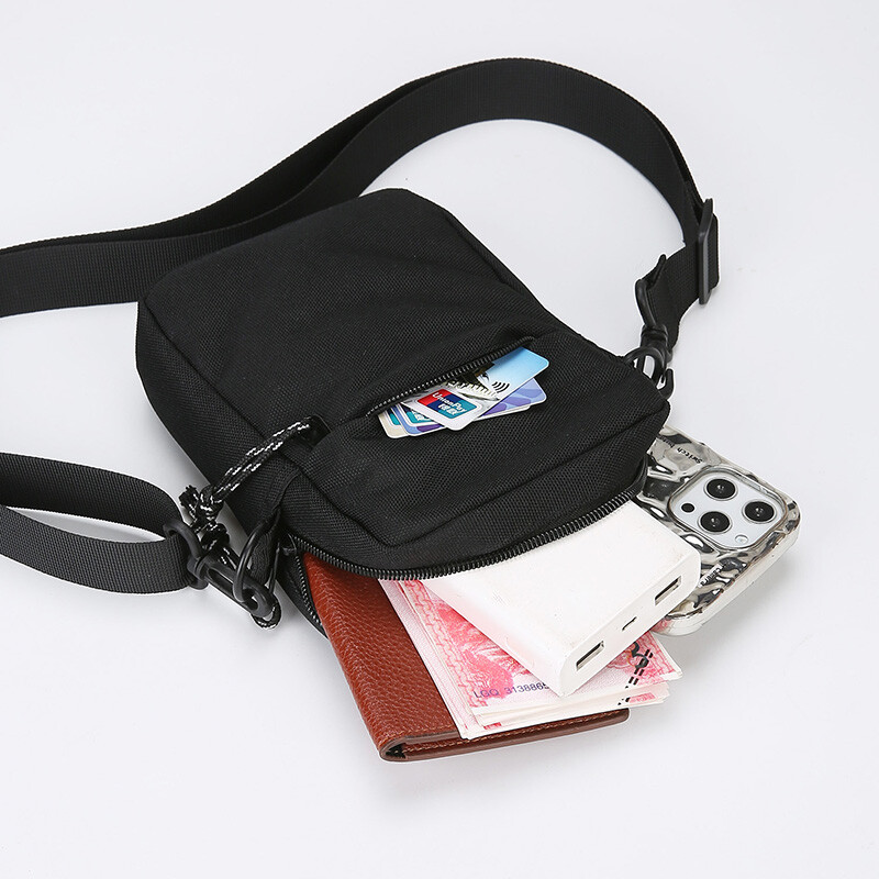 Mini geantă pentru bărbați, ocazională, simplă, geantă de umăr mică din nailon pentru bărbați, pentru bărbați, Oxford Messenger, geantă laterală pentru telefon, pachet pentru piept pentru soț