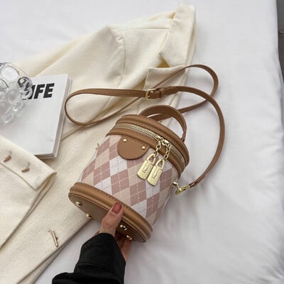 Moteriškas krepšys moterims Madingas Prabangus dizainerio užtrauktukas Mažos rankinės moterims Odinis kibiras pečių krepšys 2023 m. Nauja tendencija pakabukas