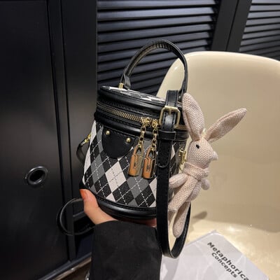 Moteriškas krepšys moterims Madingas Prabangus dizainerio užtrauktukas Mažos rankinės moterims Odinis kibiras pečių krepšys 2023 m. Nauja tendencija pakabukas