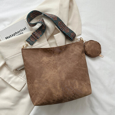 Vintage ingázó női válltáska nagy kapacitású, alkalmi Crossbody táskák Pu bőr kézitáskák és pénztárcák tervezői táska