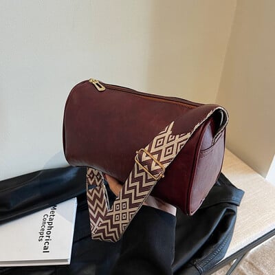 Visokokvalitetna PU kožna torba preko ramena za žene Vintage PU kožna ženska mala ručna torba Jastuk Kurirska torba