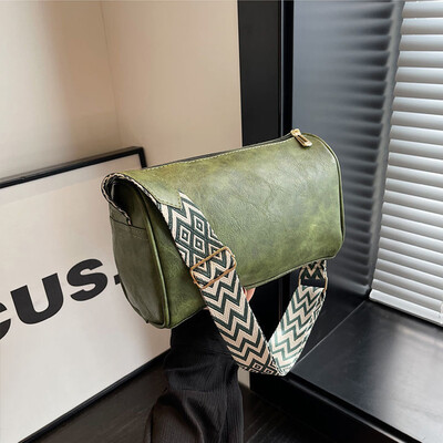 Visokokvalitetna PU kožna torba preko ramena za žene Vintage PU kožna ženska mala ručna torba Jastuk Kurirska torba