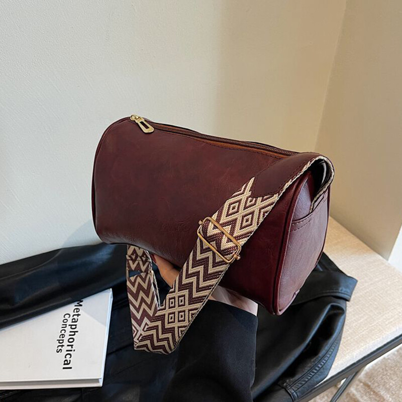 Visokokvalitetna PU kožna torba preko ramena za žene Vintage PU kožna ženska mala ručna torba Jastuk Kurirska torba