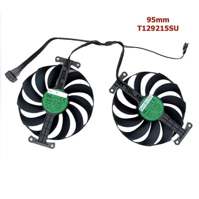 95mm T129215SU VGA jahutusventilaatori jahuti ASUS GeForce RTX 3060 Ti 3060ti RTX3070 DUAL OC GPU graafika videokaardi ventilaatoritele 12V 6Pin