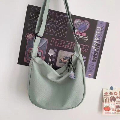 Dámske kabelky cez rameno, pevné Harajuku, jednoduché multifunkčné kabelky s veľkou kapacitou, crossbody tašky pre ženy, dospievajúce ženy, kabelka