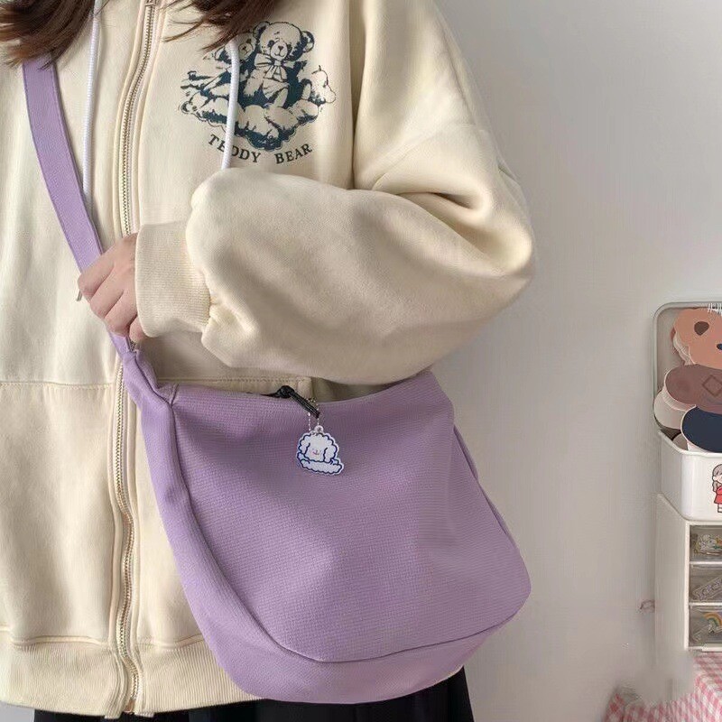 Dámske kabelky cez rameno, pevné Harajuku, jednoduché multifunkčné kabelky s veľkou kapacitou, crossbody tašky pre ženy, dospievajúce ženy, kabelka